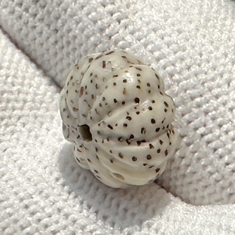 2026海南星月菩提8X12mm瓜珠正月佛珠手串顺白高密抛光散配件手工