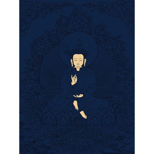 2026唐卡西藏手绘diy材料精品地藏王菩萨像画像线稿度量唐卡临摹