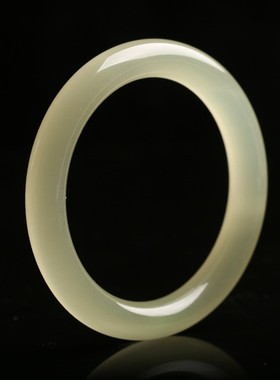 2026诚石天然碳酸盐青白玉玉石手镯圆条手镯光面抛光质感细腻厂家