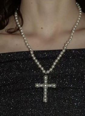 2026复古单层珍珠质感项链女高级感极简ins风百搭小众锁骨链优雅