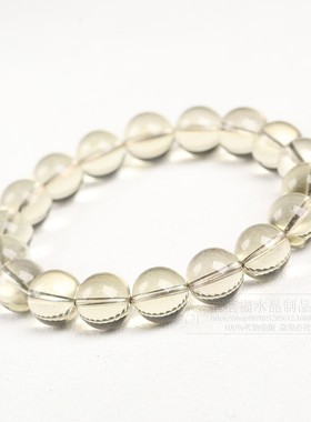 2026蓓蓓福水晶 天然魔晶宙斯黄水晶 茶黄陨石水晶手串水晶散珠