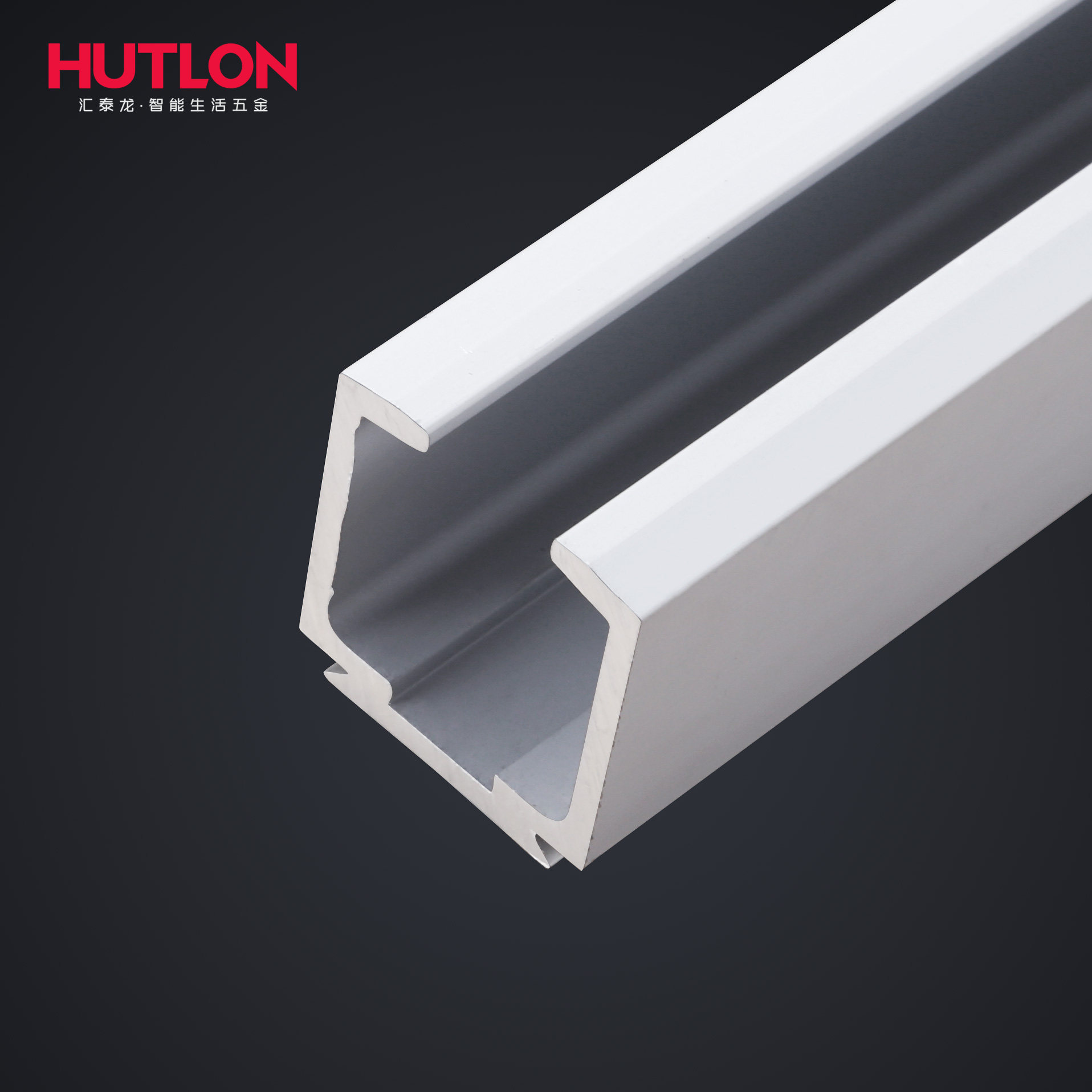 汇泰龙 移门玻璃实木门吊轨滑道吊滑轮推拉门滑轨导轨he-1301