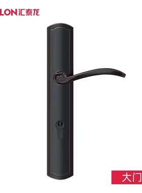 汇泰龙室内通用纯铜大门锁古典铜材质68081 68091