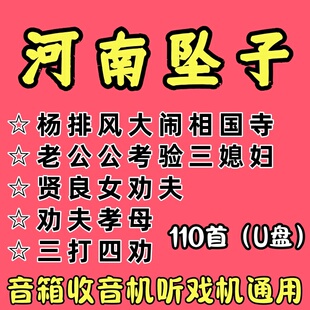 河南坠子U盘音频老年戏曲全集音箱收音机播放器随身听通用MP3优盘