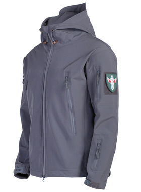 户外鲨鱼皮软壳冲锋衣男女秋冬季加绒加厚防水迷彩战术登山服外套