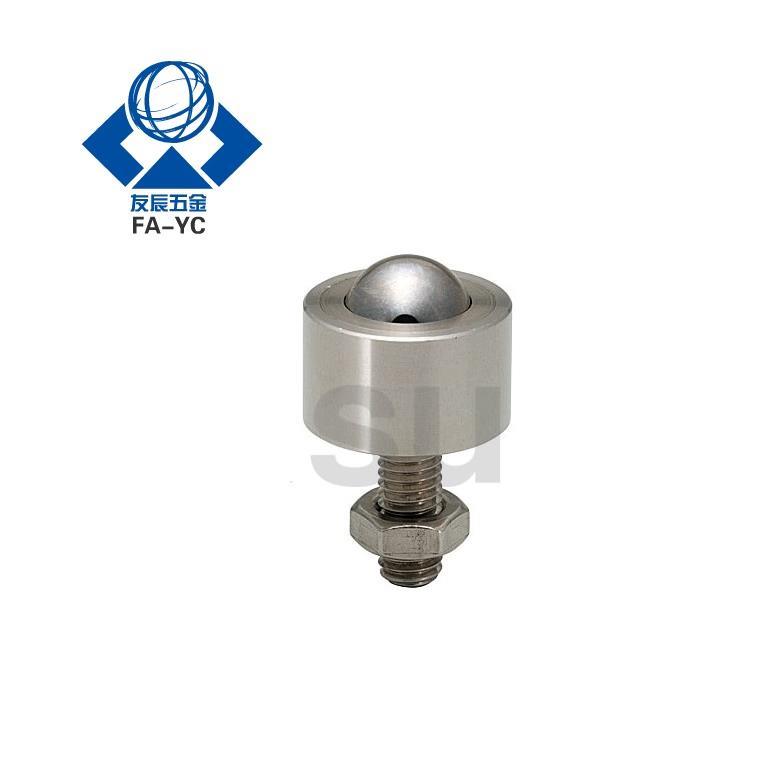 螺帽固定型BCHN12/16/19/25/31法兰安装钢珠滚轮BCHF27/30/39/48