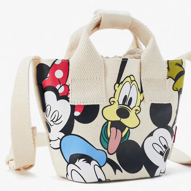 2020 new pattern Shopping basket bucket Canvas bag Bao Tong Disney Mickey Mouse Mickey portable Messenger lovelyin the Leather/Lady bags/Men's bag, Ms. bags  category - from Buy2taobao.com to provide professional Taobao agent buy service
