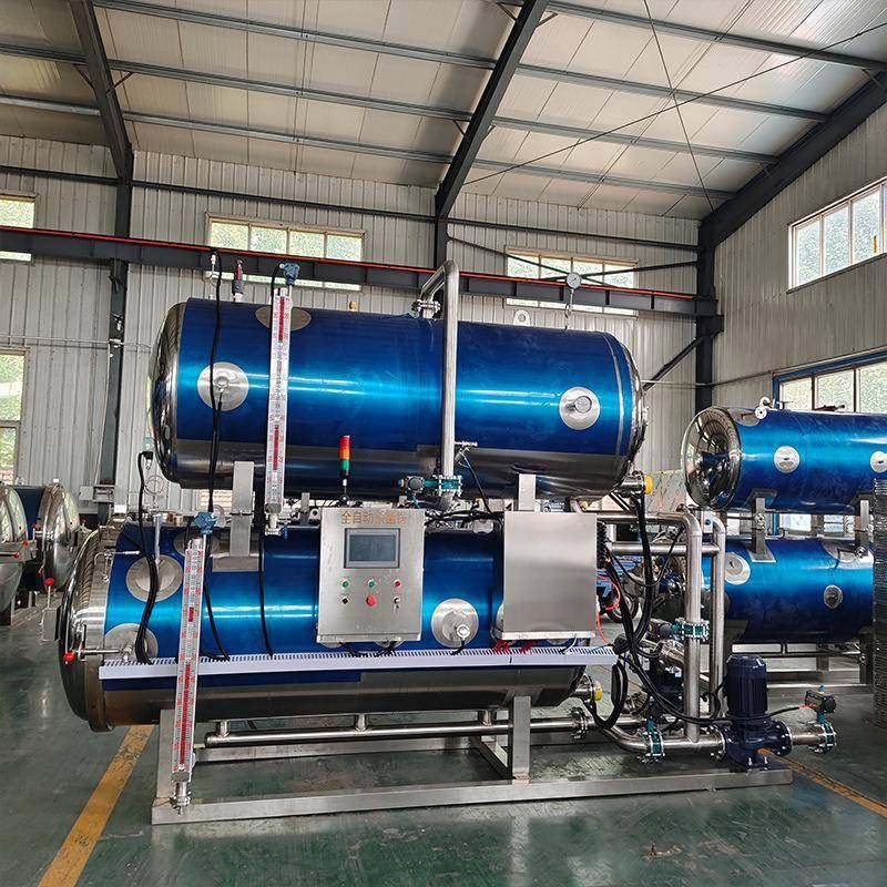 猫罐头番茄牛腩预制菜水浴杀菌锅佛跳墙喷淋杀菌釜鱼胶花胶杀菌锅