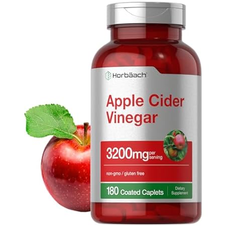 Apple Cider Vinegar Tablets 3200mg | 180 Pills | Vegetari