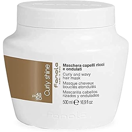 Fanola Curly Shine Curly and Wavy Hair Mask， 16.9 Ounce