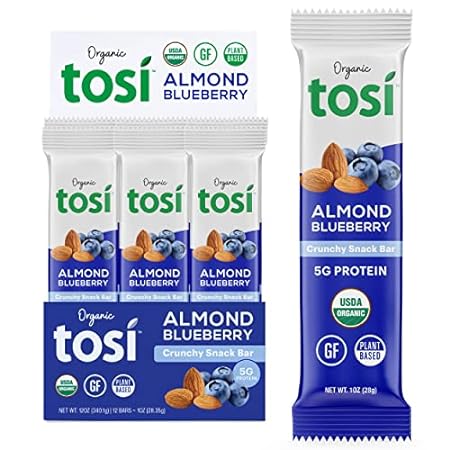 Tosi Plant-Based Protein Bars， SuperBites Nut Bars (12 Pa