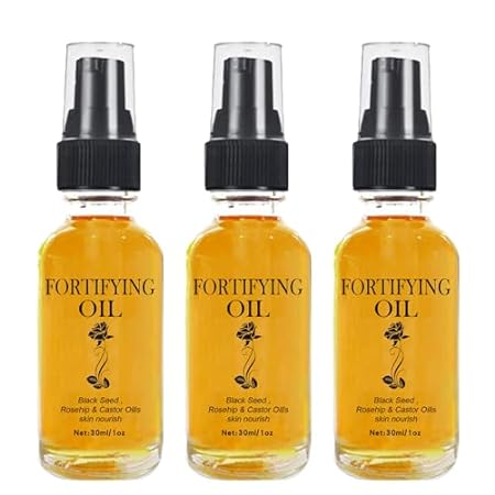 Lilinas Castor Oil Black Seed Oil Rosehip Oil Face Serum，