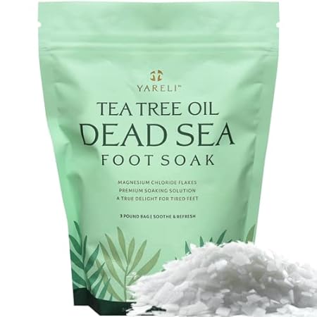 Yareli Tea Tree Oil Foot Soak， Dead Sea Magnesium Bath Sa