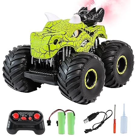bibisash Remote Control Dinosaur Car Toys for Kids Age 3+