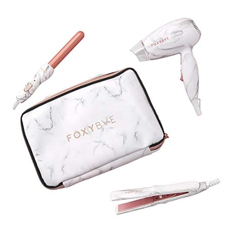 FoxyBae Travel Hair Tools – Includes 1” Mini Flat Iron， 0