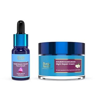 Pure Kumkumadi Blue with Face Oil Saffron Nectar herb