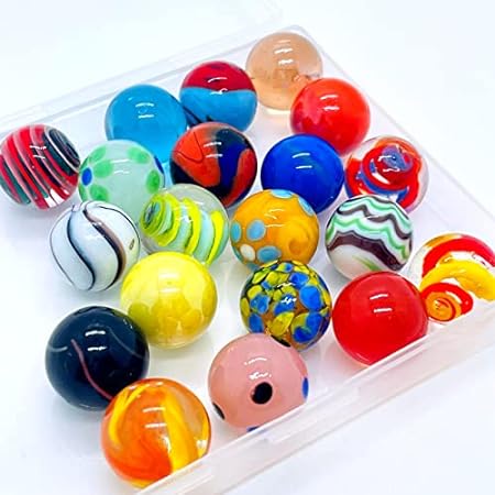 20 Vintage Marbles Bulk for Kids Ages 4-8-12 Hobbyist for