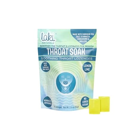 Laki Naturals Throat Soak Herbal Throat Lozenges (14 Ct)