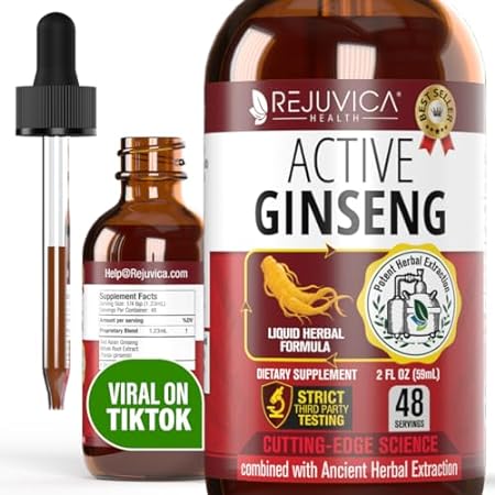 Active Ginseng Korean Red Panax Ginseng with Natural Gins