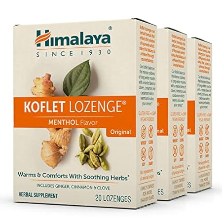 Himalaya Koflet Herbal Throat Lozenges, Natural Herbal Co
