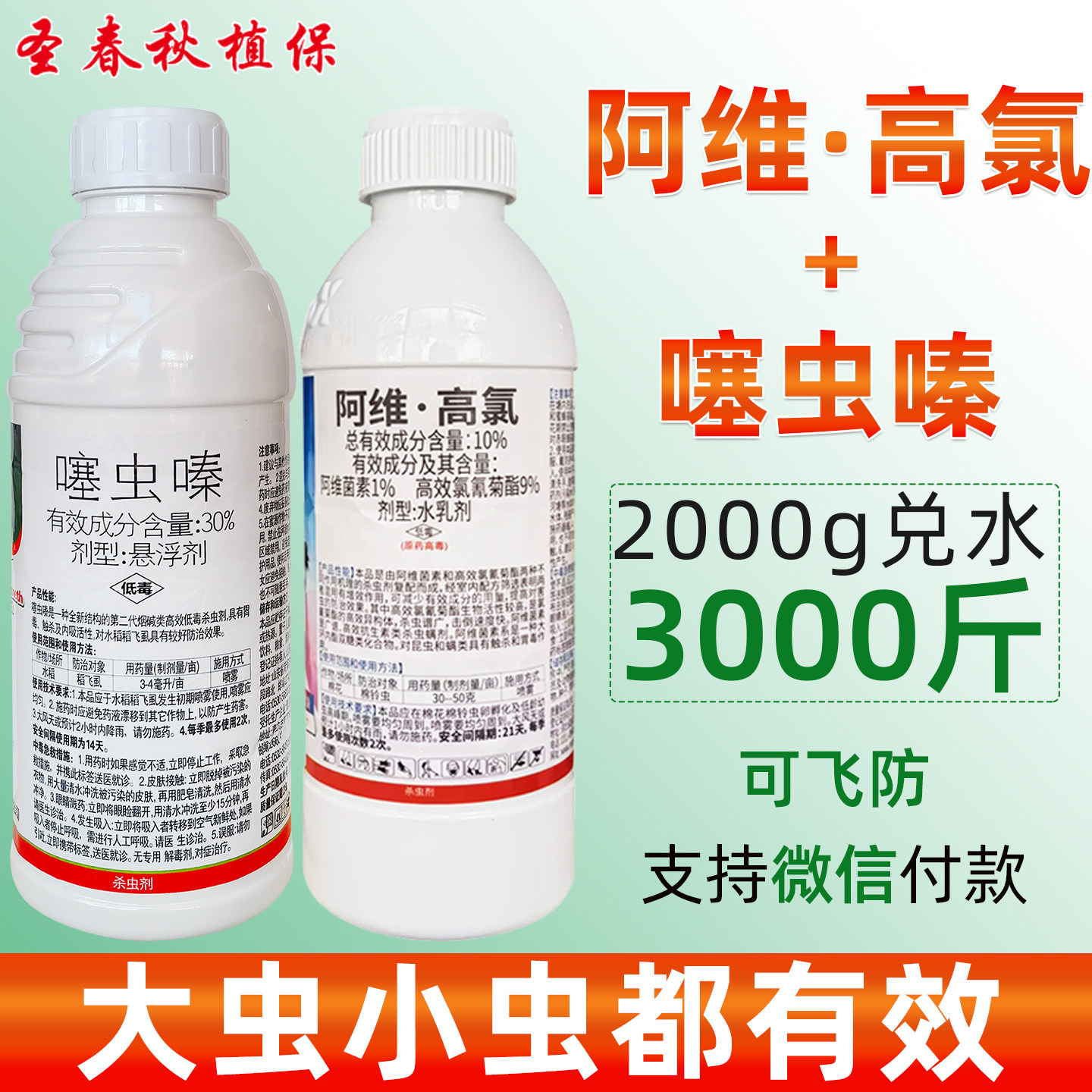 阿维高氯+噻虫嗪果树杀虫剂组合