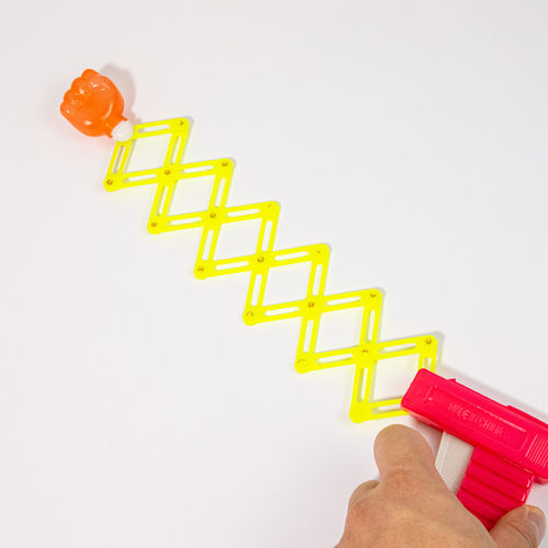 儿童趣味可伸缩小拳头玩具枪学生课堂抢答游戏道具生日派对小礼品