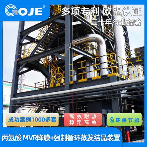 丙氨酸MVR降膜+强制循环蒸发式结晶装置工业设备厂家直销