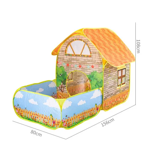 玩具屋游戏屋公主房儿童室内帐篷花园宝宝大空间海洋球池别墅小屋