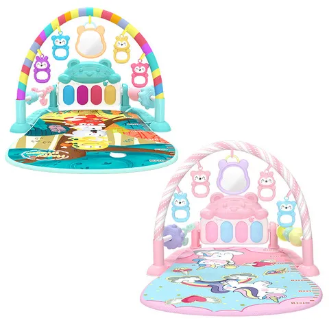 脚踏钢琴3新生幼4玩具宝宝健身架岁个月躺着一0-16玩同款婴儿