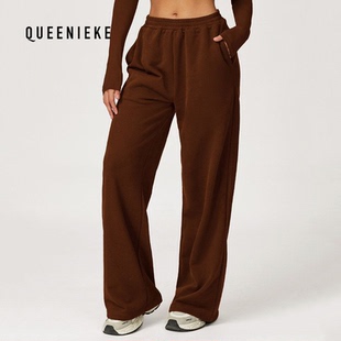 秋冬高腰卫裤阔腿显瘦直筒宽松长裤户外休闲运动瑜伽跑步卫裤