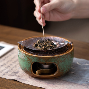 鑫裕源复古陶瓷烤茶炉温茶器茶道配件茶叶提香器香氛蜡烛加热底座