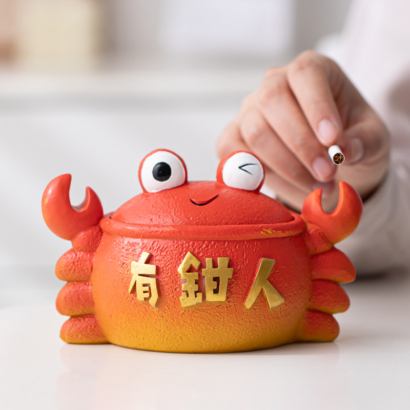 鑫裕源创意有钳人烟灰缸图片