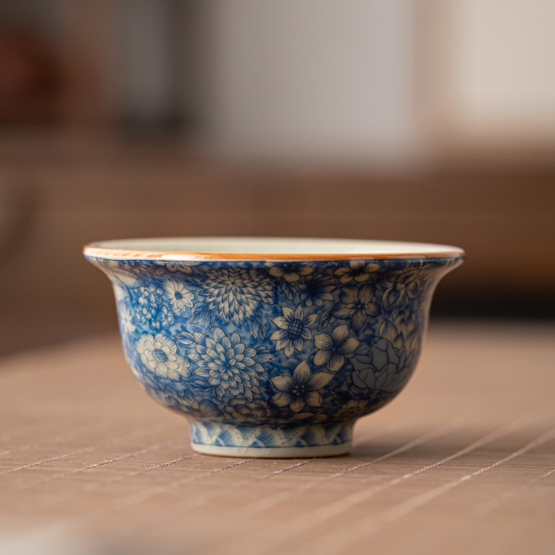 鑫裕源中式陶瓷茶杯压手杯