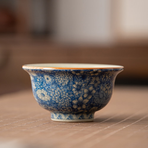 鑫裕源中式陶瓷茶杯压手杯