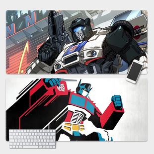 个性 变形金刚鼠标垫超大高达办公桌垫男生电脑垫宿舍键盘垫定制厚