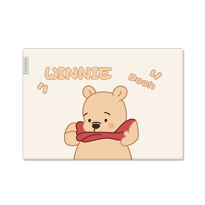 卡通维尼熊电脑贴纸适用联想小新