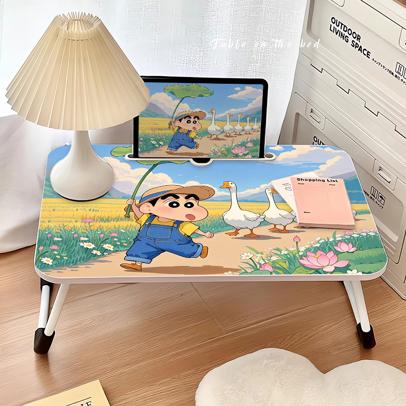 赶鸭子蜡笔小新床上小桌子可折叠