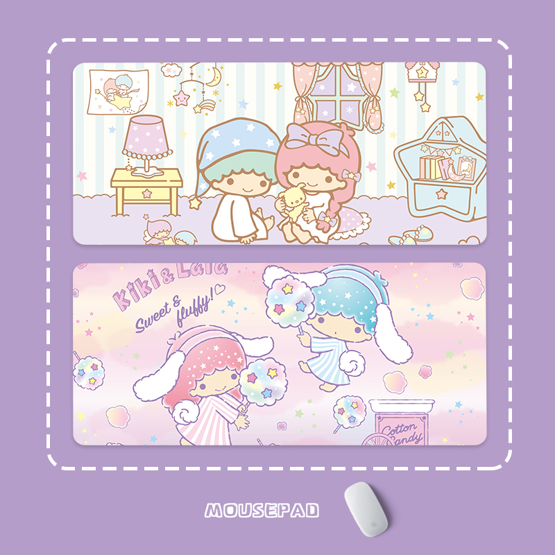可爱双子星Lalai和Kik鼠标垫大