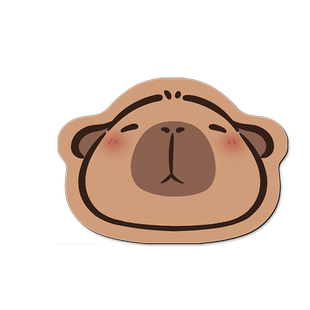 网红卡皮巴拉鼠标垫创意小号异形滑鼠垫可爱女生办公桌垫加厚防滑