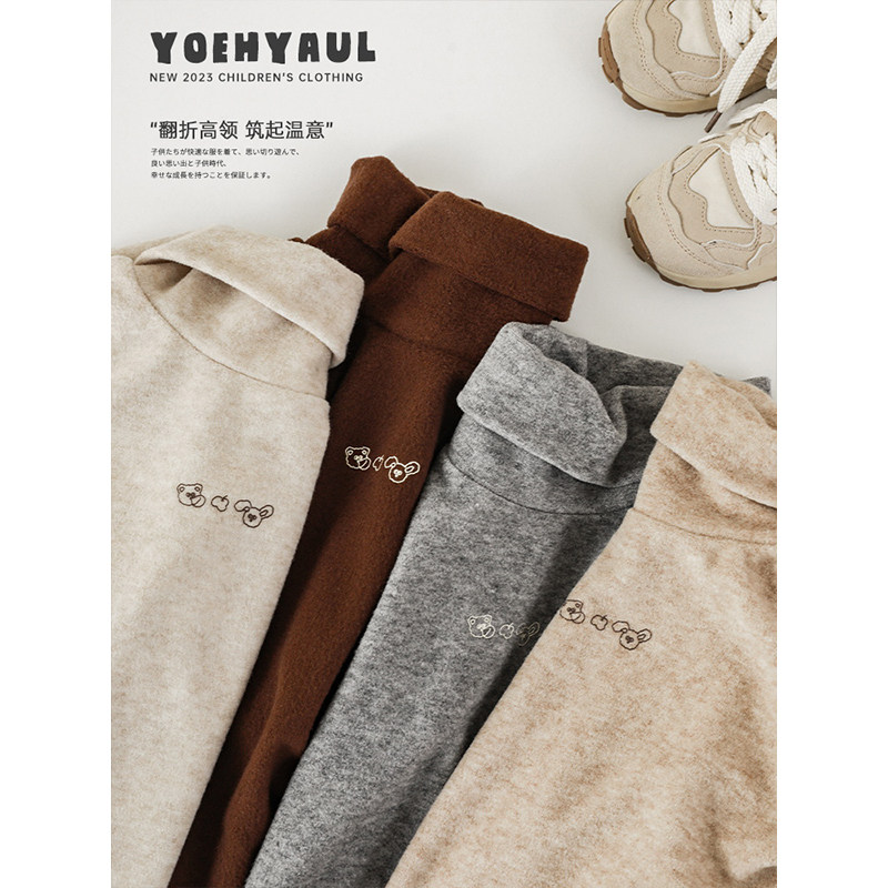 儿童冬季加厚T恤洋气冬装