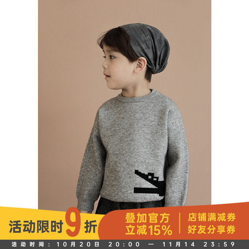 幼悠2022春秋儿童毛衣男针织