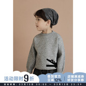 上衣 儿童套头毛衣男童宝宝卡通洋气保暖针织衫 幼悠2026春秋装 新款