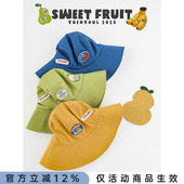 休闲加宽帽檐儿童防晒帽 卡通露营渔夫帽时尚 幼悠男童2025夏季 新款