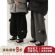 幼悠男童束脚宽松加绒加厚休闲裤 潮 保暖帅气长裤 2025冬季 儿童时尚