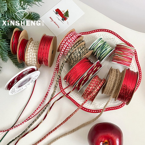 芯苼【圣诞节主题礼物包装丝带】