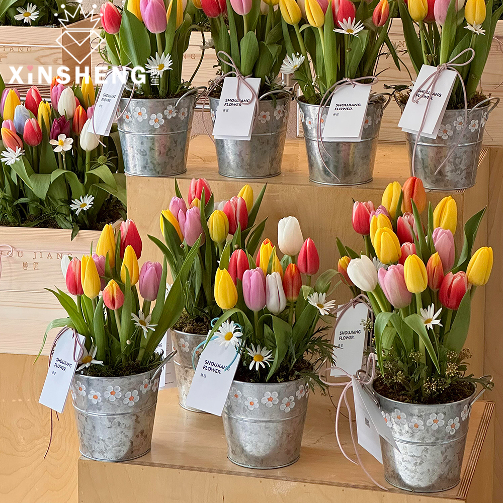 芯苼复古铁艺花盆极简复古风