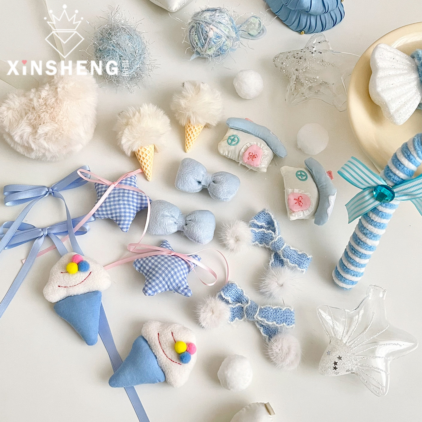 芯苼【蓝色系列网红装饰配件】