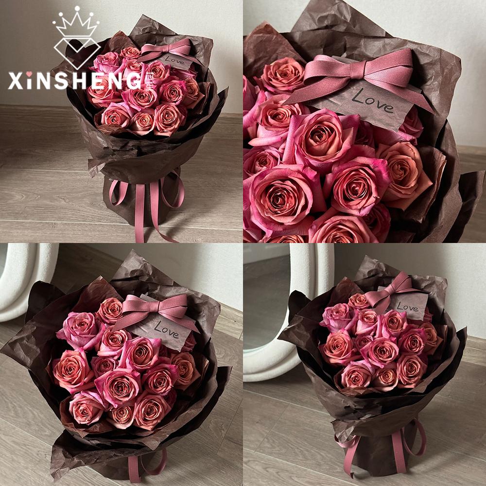 芯苼玫瑰包装纸花艺资材