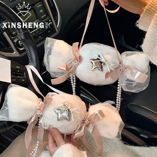 星星纱糖果小拎包 芯苼 甜美系节日礼物苹果手拎包 圣诞节新品