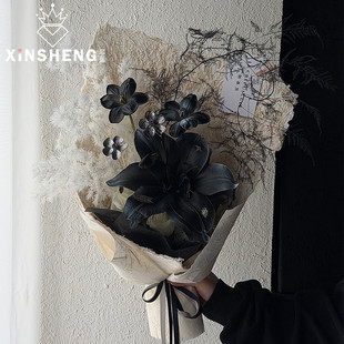 包装 高级感鲜花花束肌理压纹包花纸花艺爆款 资材 手工木绡纸 芯苼